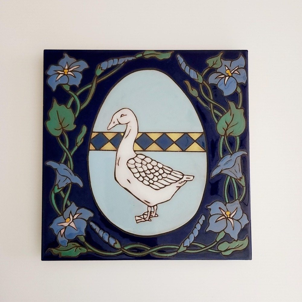 Vintage Mag Mor Tile Trivet Wall Decor Goose Cottagecore Farmhouse